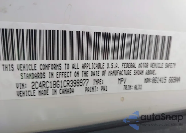 2C4RC1BG1CR399977: 43366571