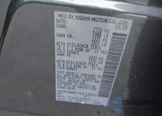 5N1DR2MM8KC621662: 43366605