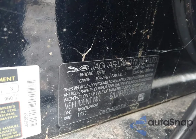 SAJAR4BG1HA975853: 43366611