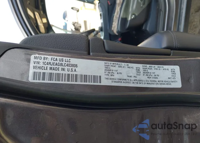 1C4RJEAG8LC403806: 43367698