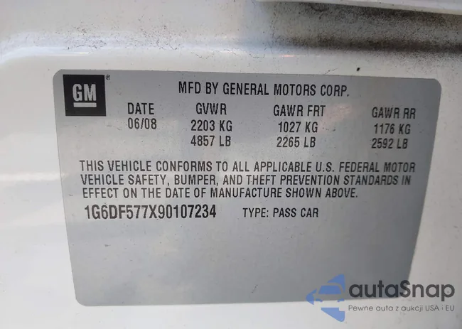 1G6DF577X90107234: 43367713