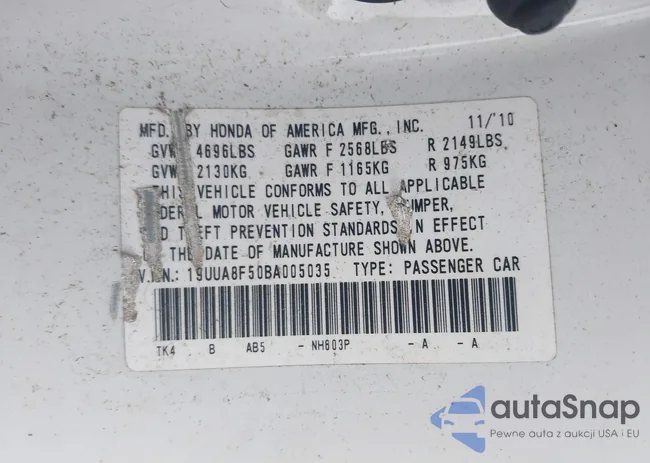 19UUA8F50BA005035: 43367825