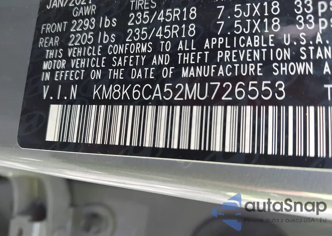 KM8K6CA52MU726553: 43367831