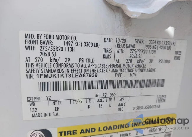 1FMJK1KT3LEA87939: 43367966