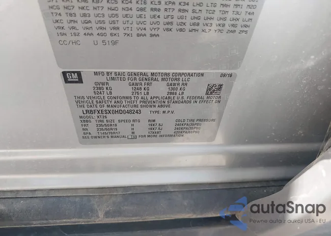 LRBFXESX0HD048243: 43367989