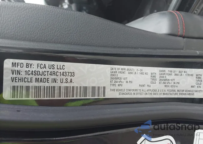 1C4SDJCT4RC143733: 43368097