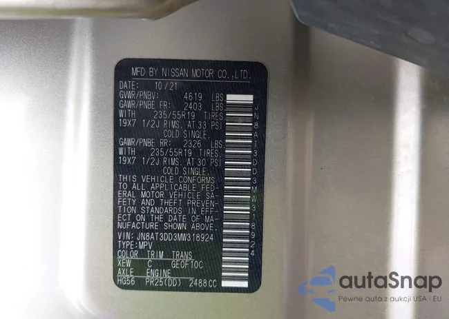 JN8AT3DD3MW318924: 43368208