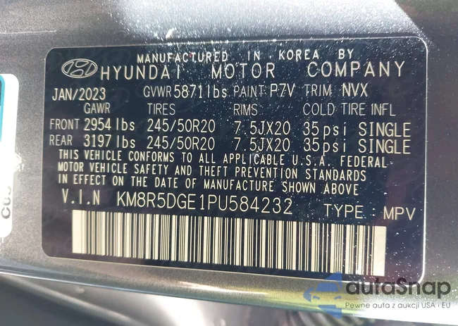 KM8R5DGE1PU584232: 43367369