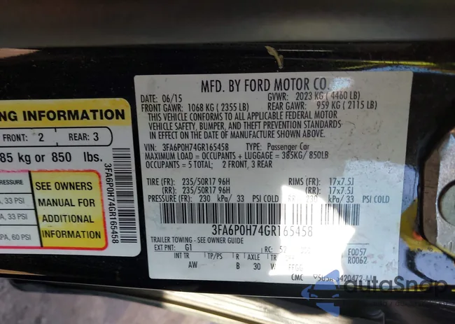 3FA6P0H74GR165458: 43367517