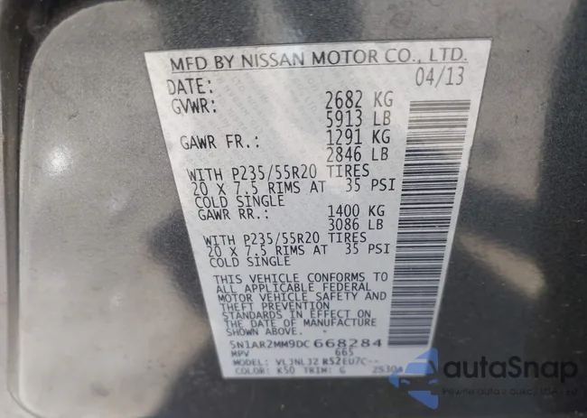 5N1AR2MM9DC668284: 43367639