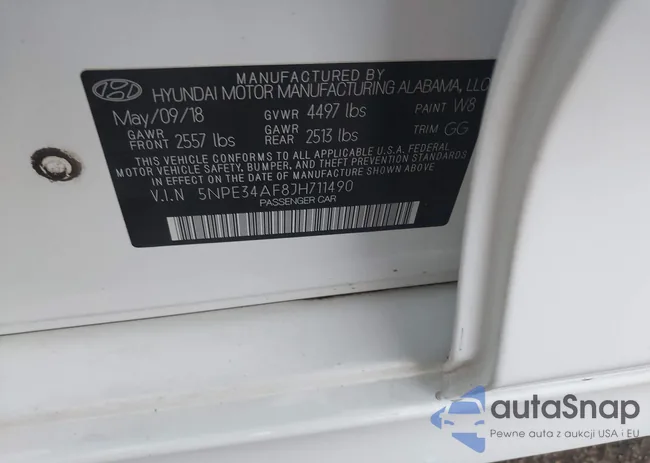 5NPE34AF8JH711490: 43368703