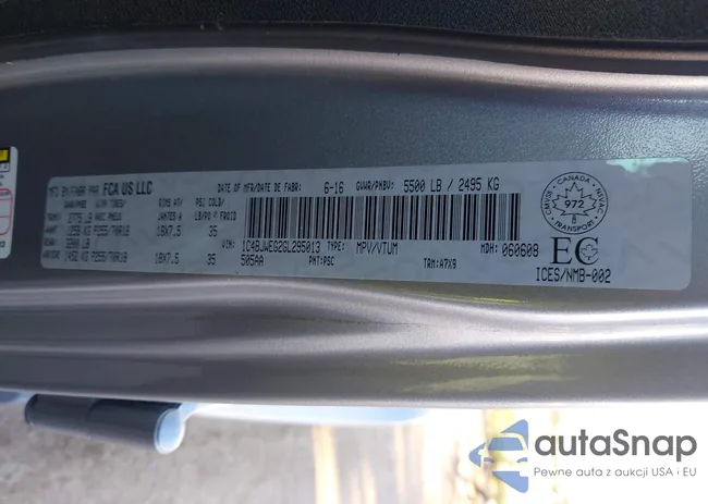 1C4BJWEG2GL295013: 43368705