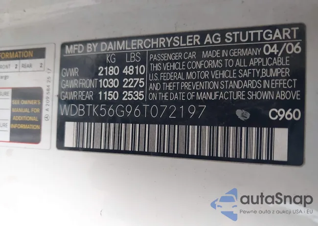 WDBTK56G96T072197: 43368785