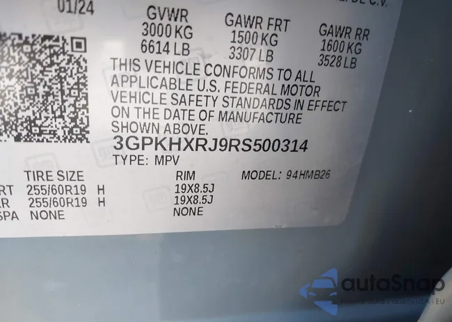 3GPKHXRJ9RS500314: 43368906