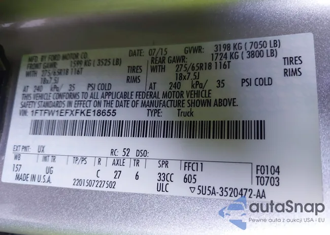 1FTFW1EFXFKE18655: 43368922