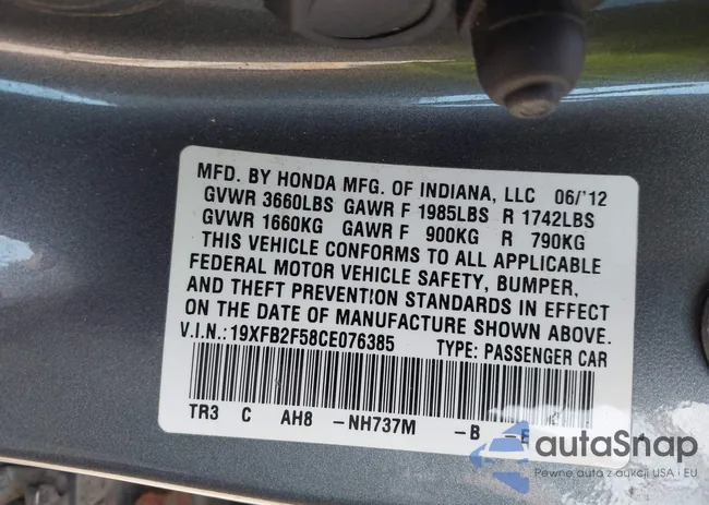 19XFB2F58CE076385: 43368954