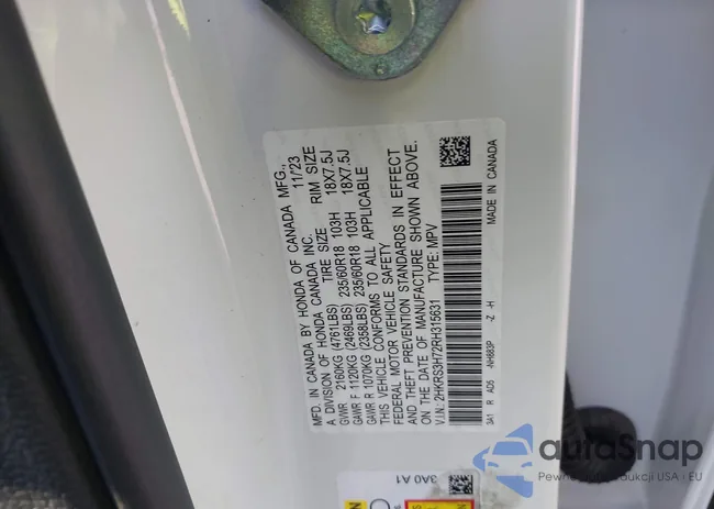 2HKRS3H72RH315631: 43368957