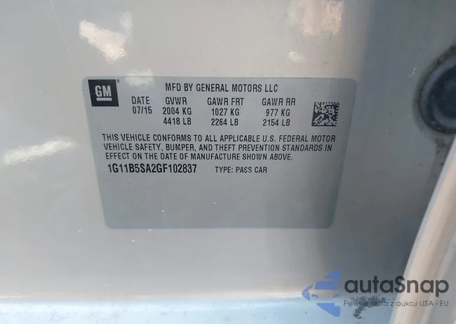 1G11B5SA2GF102837: 43369136