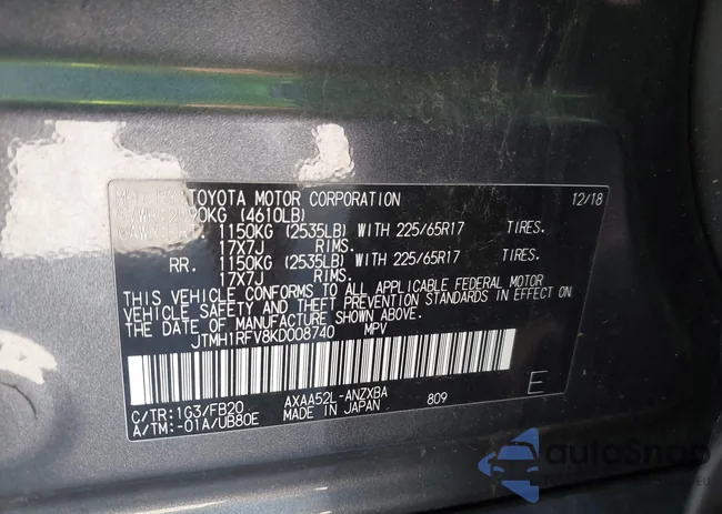 JTMH1RFV8KD008740: 43368393