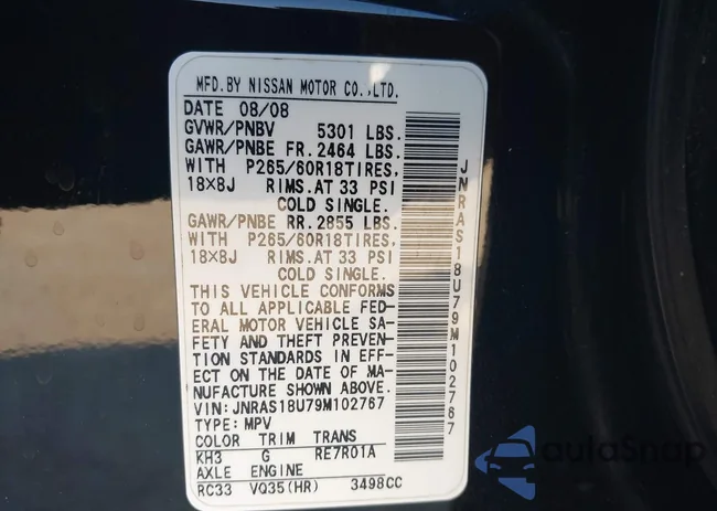 JNRAS18U79M102767: 43368407