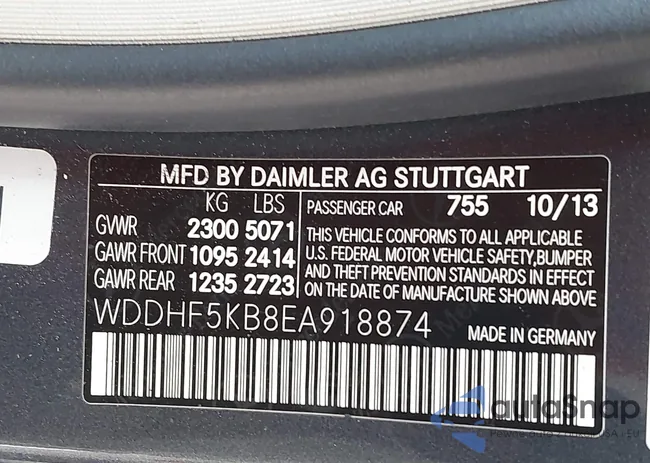 WDDHF5KB8EA918874: 43368577