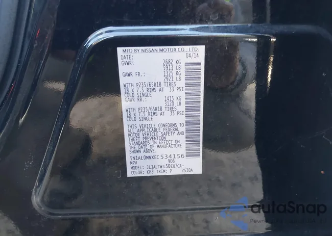 5N1AL0MNXEC534156: 43368612