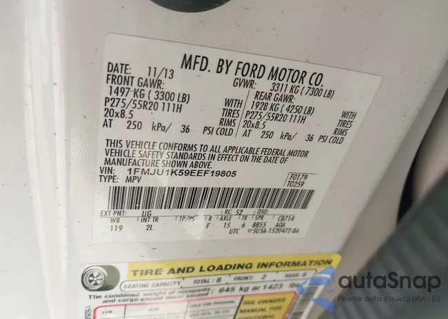 1FMJU1K59EEF19805: 43369977