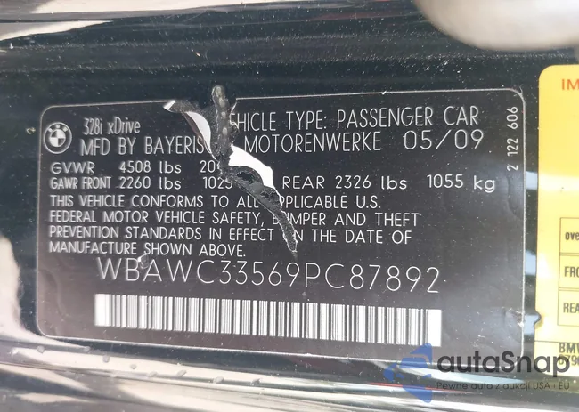 WBAWC33569PC87892: 43369991