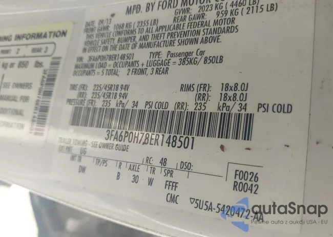 3FA6P0H78ER148501: 43370037