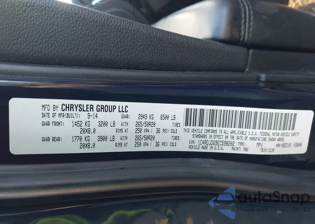 1C4RDJDG9EC598202: 43370132