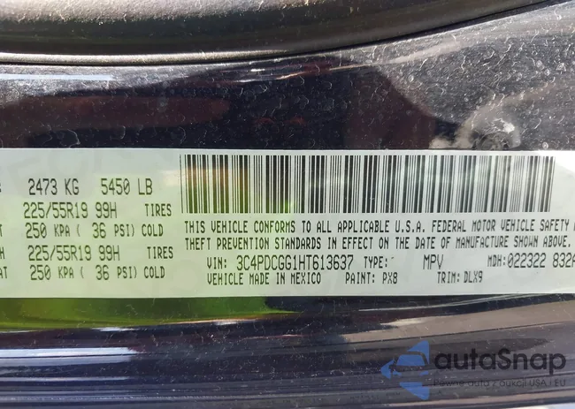 3C4PDCGG1HT613637: 43369333