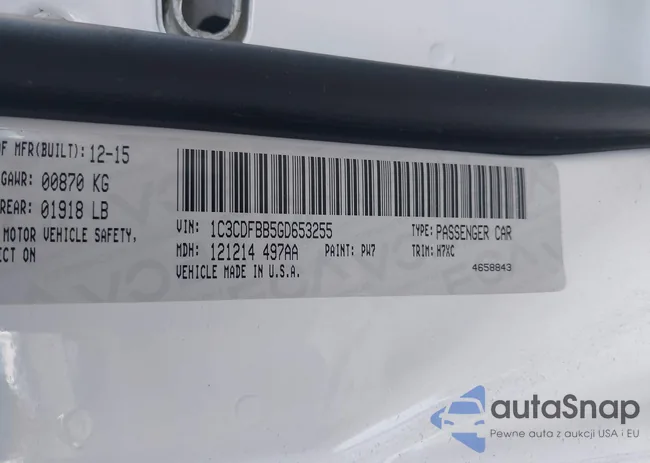 1C3CDFBB5GD653255: 43369452