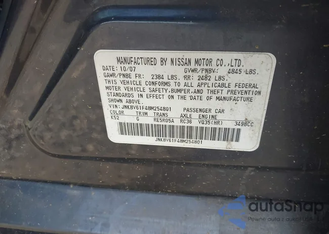 JNKBV61F48M254801: 43369641