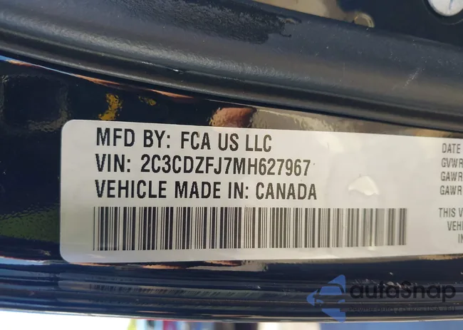 2C3CDZFJ7MH627967: 43370692