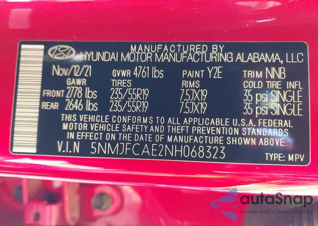 5NMJFCAE2NH068323: 43370771