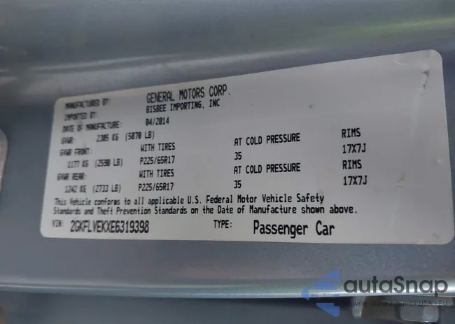 2GKFLVEKXE6319398: 43370840