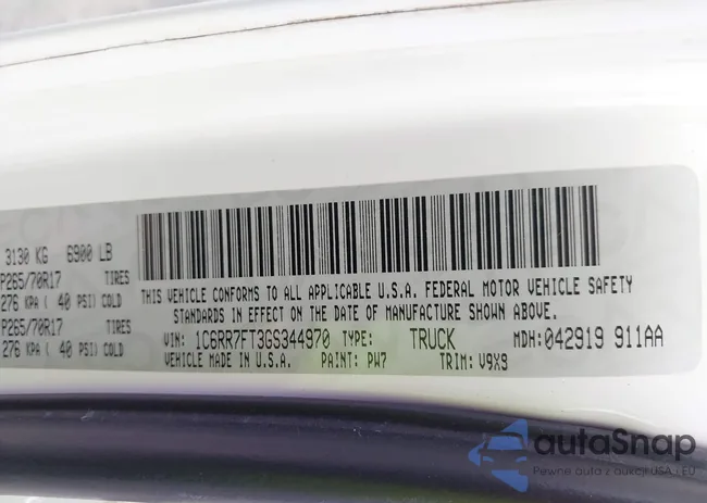 1C6RR7FT3GS344970: 43370940