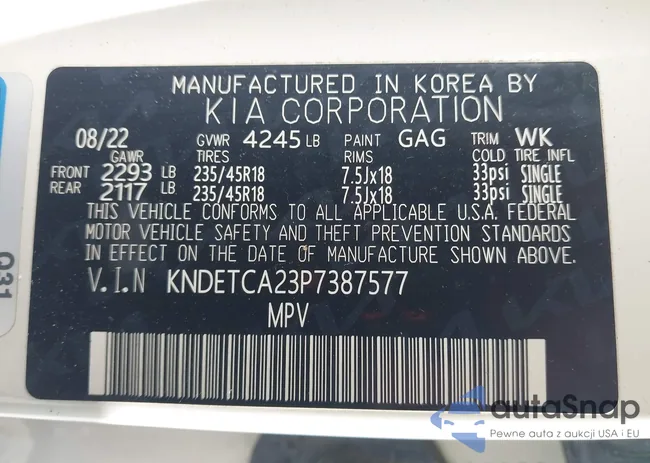 KNDETCA23P7387577: 43370979