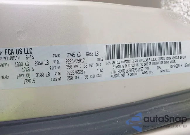 2C4RC1BG0FR731153: 43371155