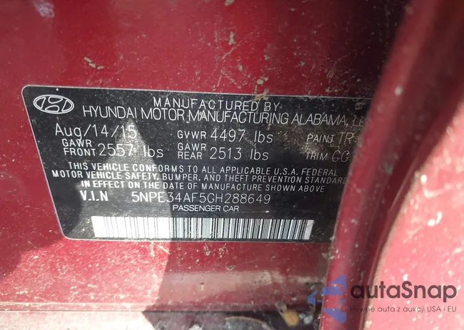 5NPE34AF5GH288649: 43371171