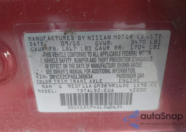 3N1CE2CP4GL360634: 43370384