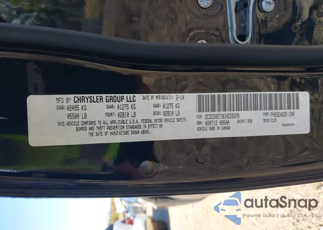 2C3CDXDT9EH233378: 43370400