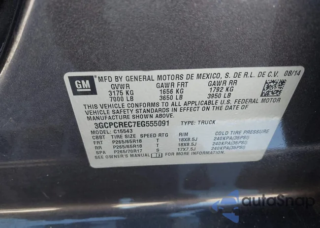 3GCPCREC7EG555091: 43370583