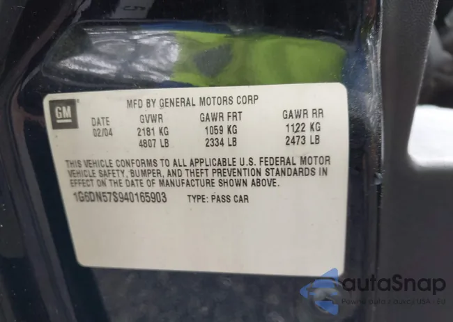 1G6DN57S940165903: 43371739