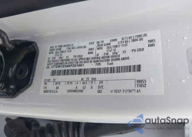 1FTEW1E54KFD01661: 43371967