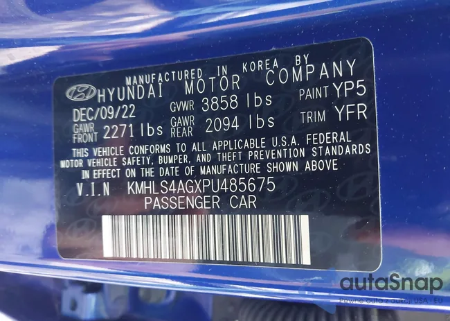 KMHLS4AGXPU485675: 43371303