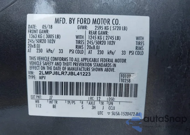 2LMPJ8LR7JBL41223: 43371368