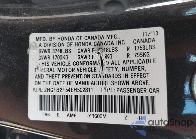 2HGFB2F54EH502811: 43371428