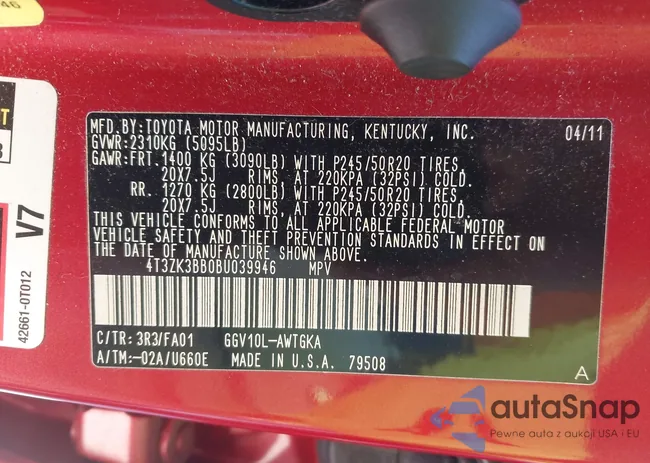 4T3ZK3BB0BU039946: 43372849