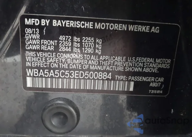 WBA5A5C53ED500884: 43372934